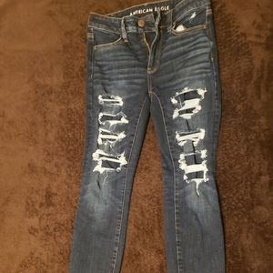 American Eagle distressed hi-rise Jean's 2 short